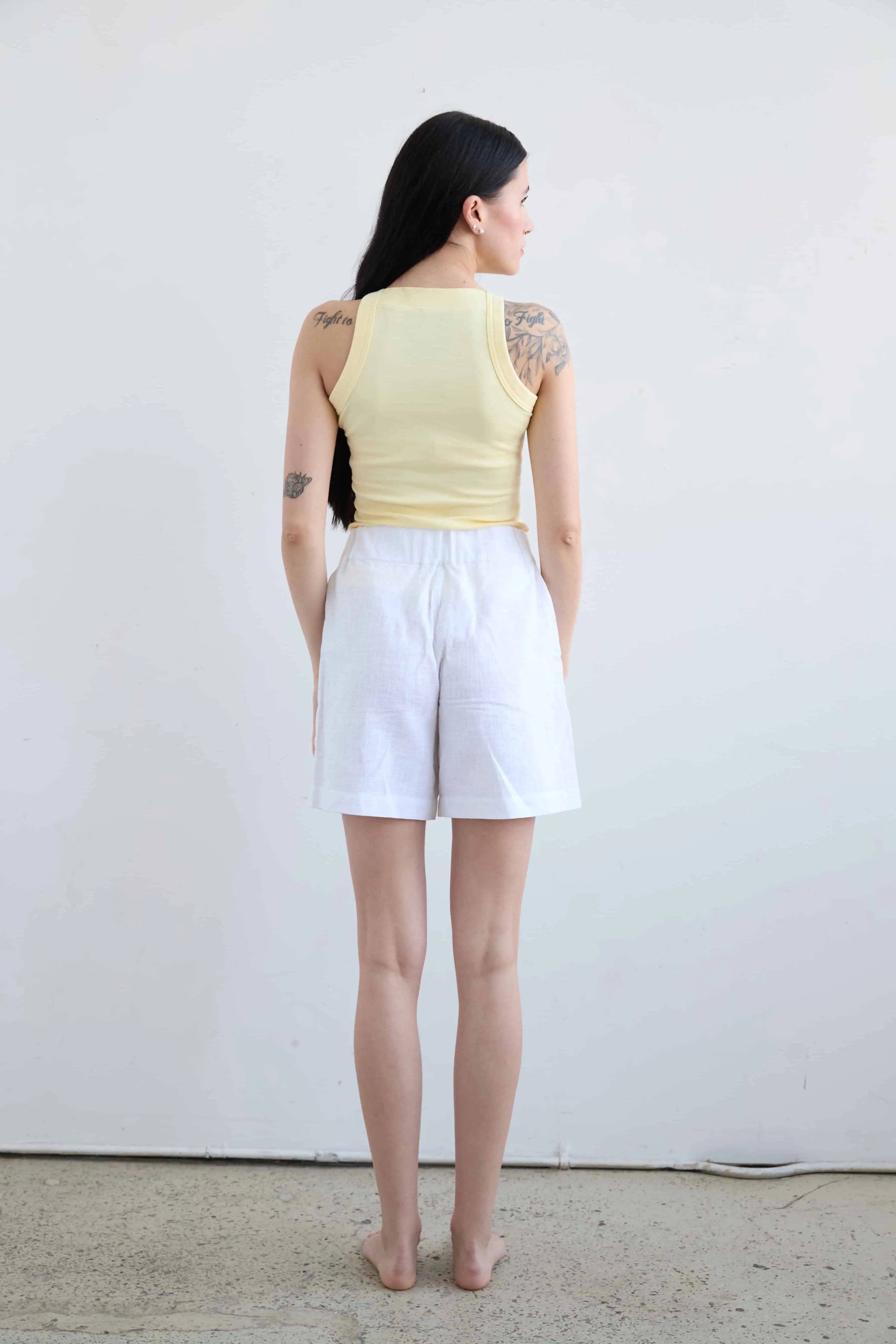 Ribbed Tank in Cotton & Elastane